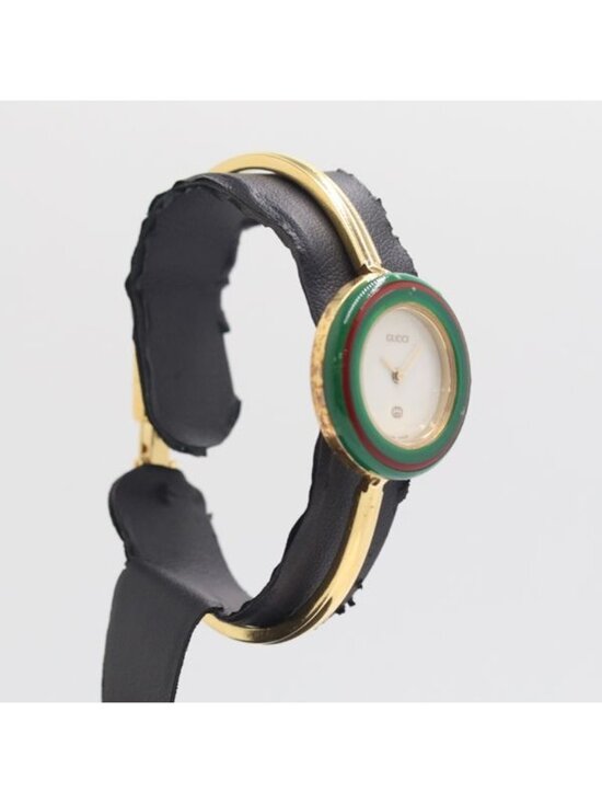 Gucci Change Bezel 11 12 Quartz Bangle Watch White Dial main image 5